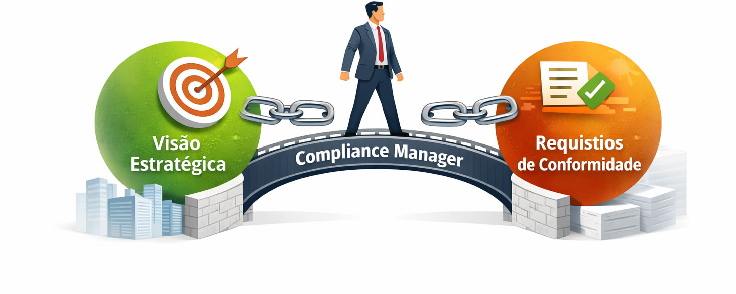 Interseção do Compliance Manager: Negócio, Tecnologia e Regulamentação